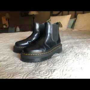 Dr. Martens black platform boots